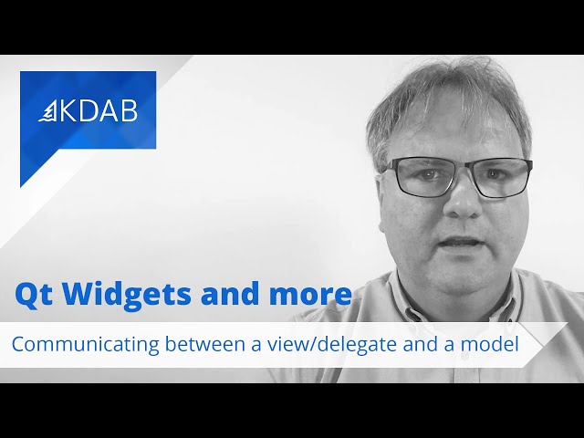 Communicating between a View/Delegate and a Model