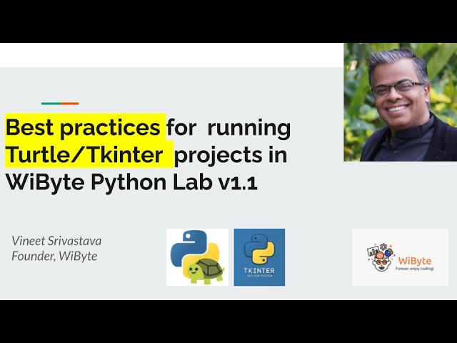 Some Best Practices for Turtle/Tkinter projects on WiByte Python Lab v1.1?