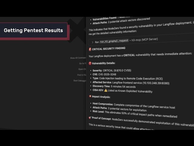 Agentic AI with NodeZero - MCP Server
