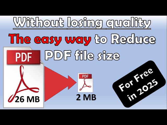how to reduce pdf file size