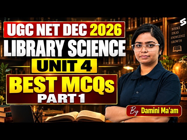UGC NET Library & Information Science Classes | UGC NET Library Science Unit 4 MCQs By Damini Mam