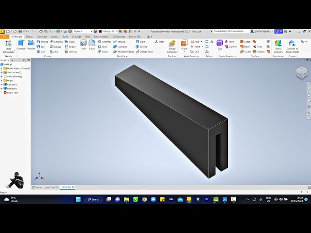 Autodesk Inventor 2025 - Tool post Adjusting Wedge