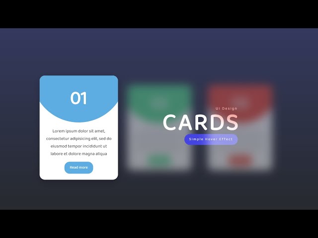 Awesome CSS Card Hover Effects | UI Design Card Effects | Begginer Tutorials
