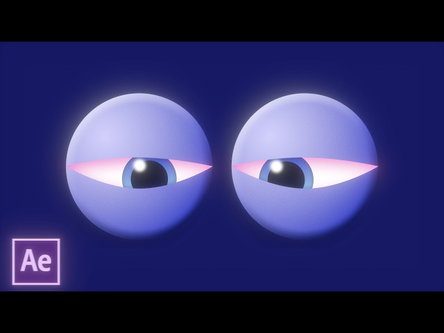 Animated Eyeballs | Eye Animation | Shape Animation | Animated Eyeballs Using After Effects