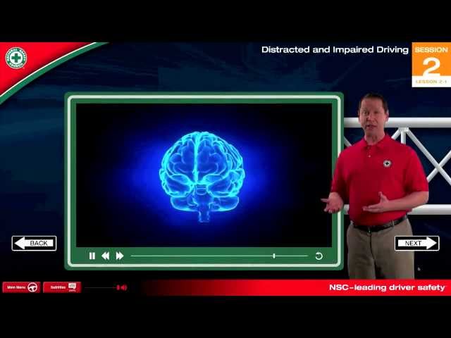 Distracted Driver II, DDC4 6th Edition - National Safety Council driver course excerpt