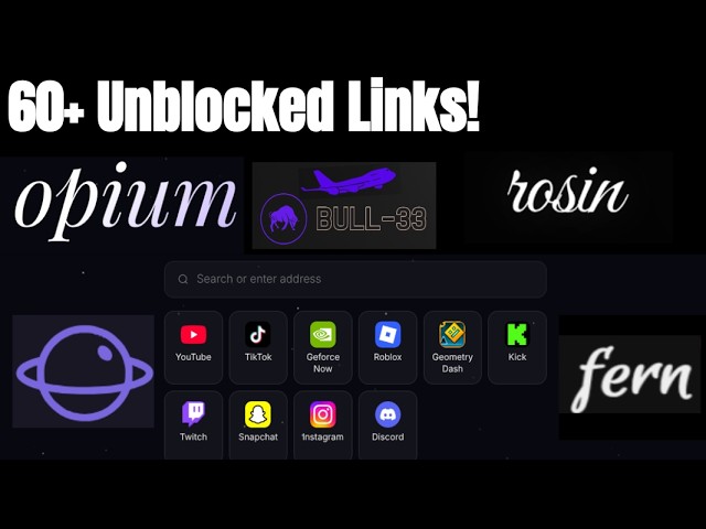 60 Random UnbIocked Websites for School Chromebook! | Gaming, Browsing, etc