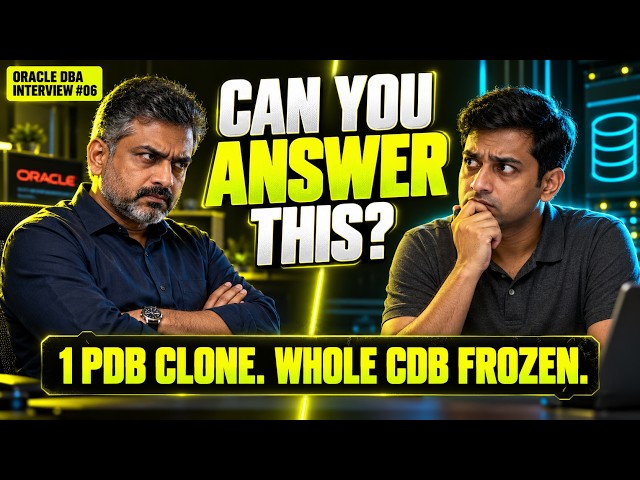 The Clone Behaved. So Why Is Prod Frozen? — Oracle DBA Interview #06: Multitenant | DBNexus