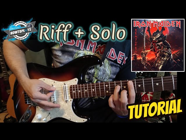 Senjutsu - Iron Maiden / 🎸 Tutorial with Signature Fender / Main Riff + Solo
