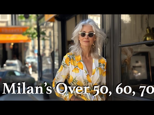 Italian Street Style. What People Over 50, 60 and 70 Wear in Milan in 2024 🇮🇹 ☔✨