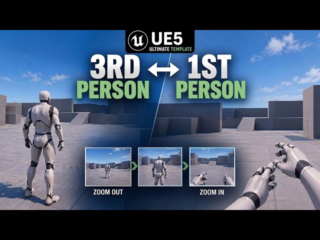 First Person ↔ Third Person Camera + Zoom Tutorial - Unreal engine 5