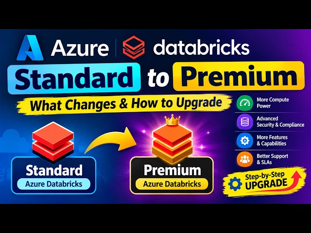 Azure Databricks Standard to Premium | What Changes &  What is the best way