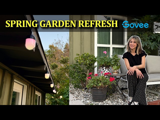 GARDEN SPRING REFRESH with Govee – Lighting that Leads Your Entire Outdoor Design | Julie Khuu