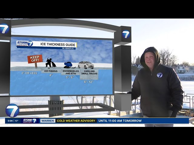 How thick does ice need to be on water to safely walk on it? | WHIO-TV