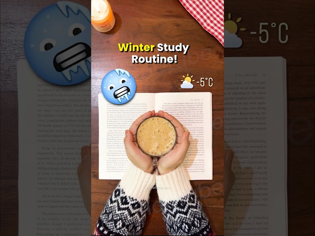 How to Study in Winters ❄️ Without Feeling Sleepy 🔥| #studytips #studymotivation #exam #motivation