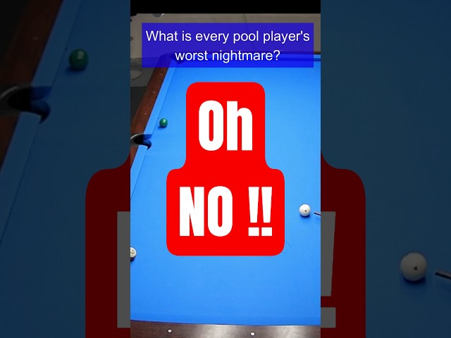 What is a Pool Player's Worst Nightmare? #pool #billiards #skid #kick #straightpool #johnschmidt