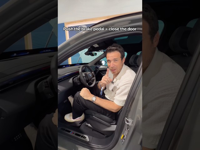 How to close the door with your brake pedal