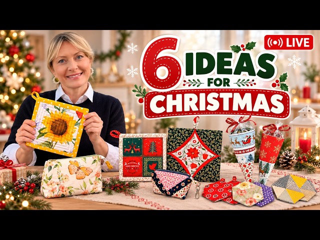 6 BEAUTIFUL & EASY CHRISTMAS SEWING PROJECTS | HANDMADE GIFT IDEAS FOR THE WHOLE FAMILY