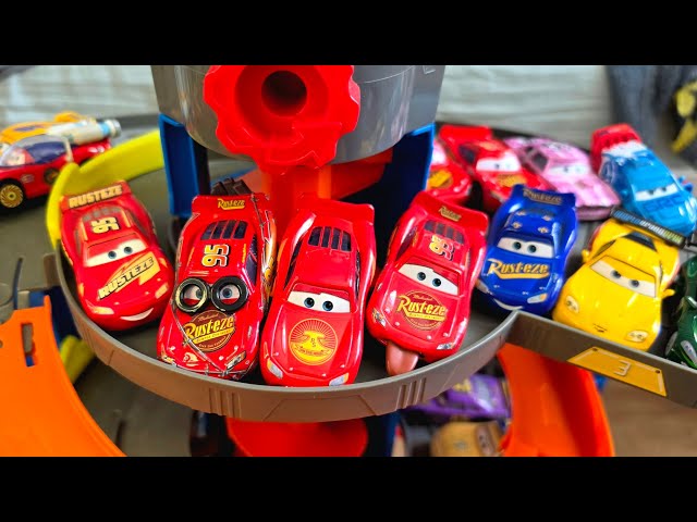 Disney Pixar Cars Spiral Track Test Review | Lightning McQueen & Friends Compilation