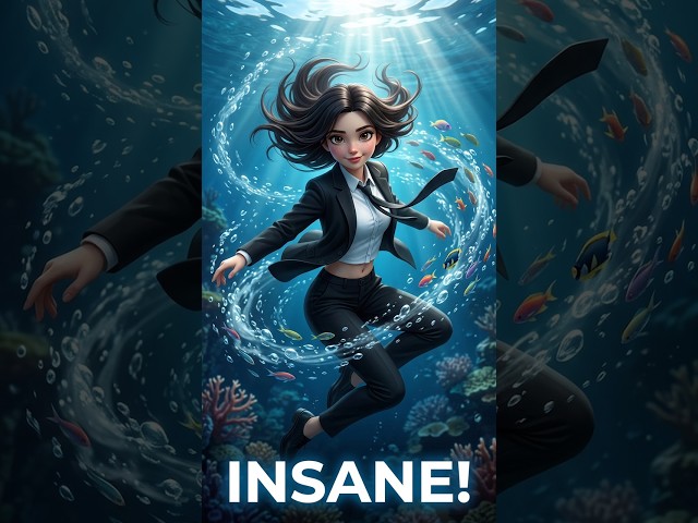 How does she dance underwater? #shorts #wow #underwater