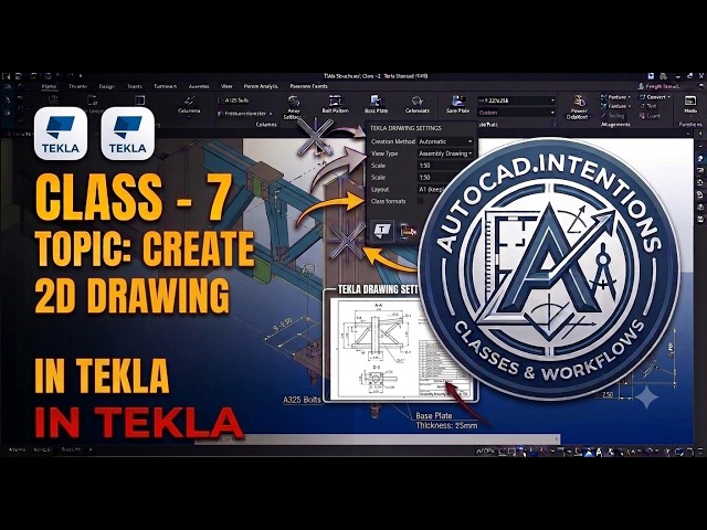#TeklaStructures #Tekla #TeklaTutorial  #TeklaStructuresTutorial #TeklaDetailing #SteelDetailing