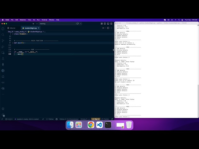 Python Mini Project: Student Management System