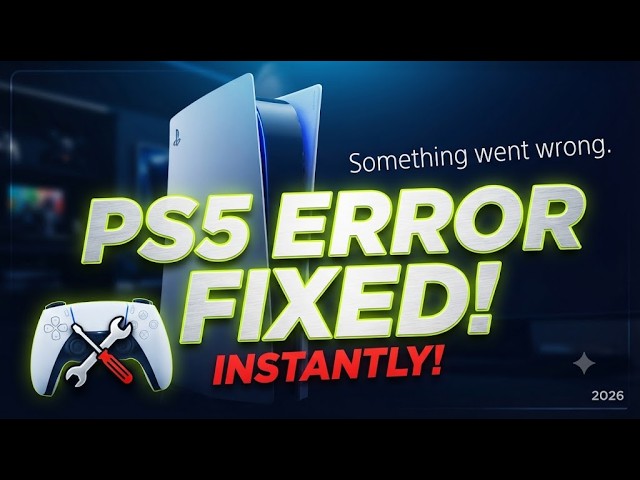 HOW TO FIX PS5 CAN'T LOAD SOMETHING WENT WRONG
