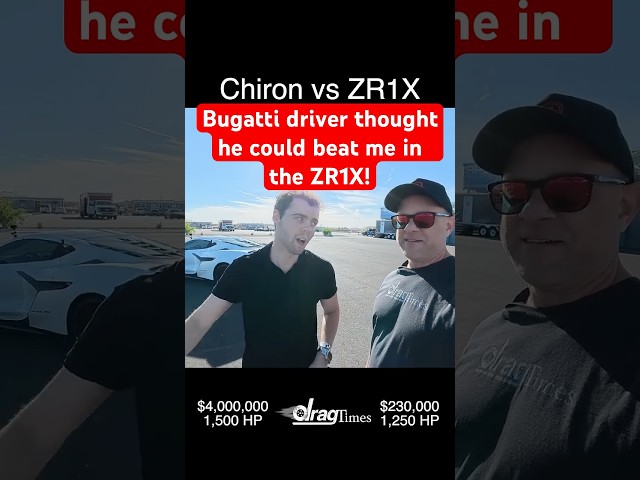Bugatti Chiron driver thought he could beat me in the Corvette ZR1X
