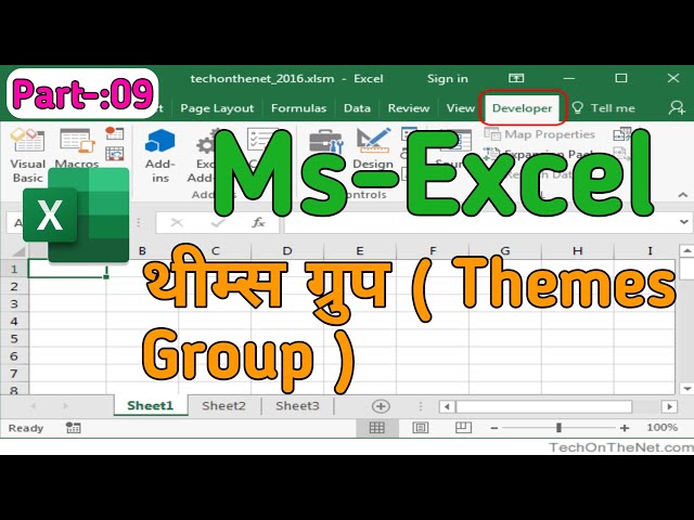 Themes Group || Advance Excel Course || Part 09 || #zintinstitute #education
