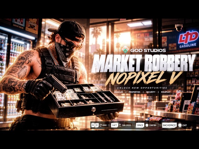 FiveM Store Robbery Script | NoPixel V Inspired | 3 Scenarios | QBCore/Qbox/ESX