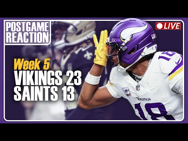 POSTGAME: VIKINGS BEAT SAINTS, Murray cooks, defense dominates