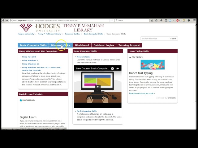 Basic Computer Skills Navigation Video