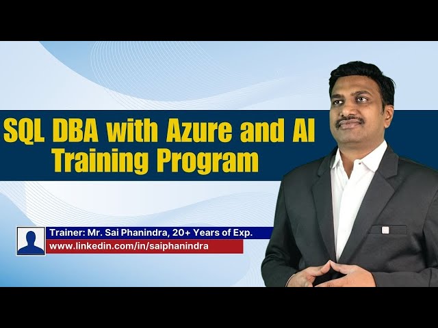 SQL DBA with Azure and AI Training Program I SQL SCHOOL