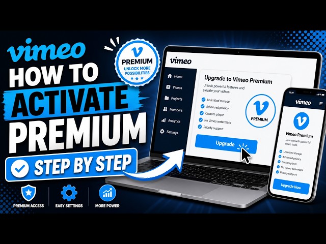 How to activate Vimeo premium - Step by Step