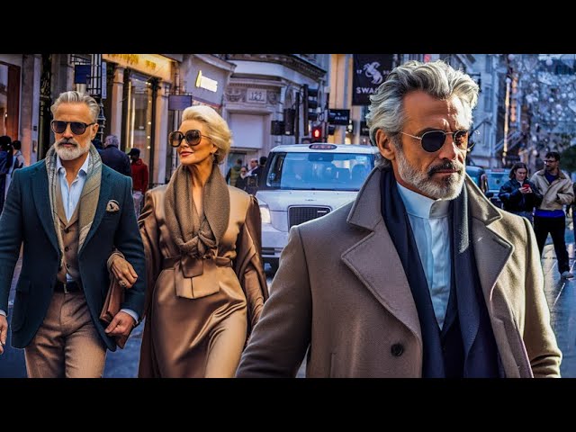 Elegant Over 50 Street Style in London | Timeless Fashion Inspiration 🇬🇧