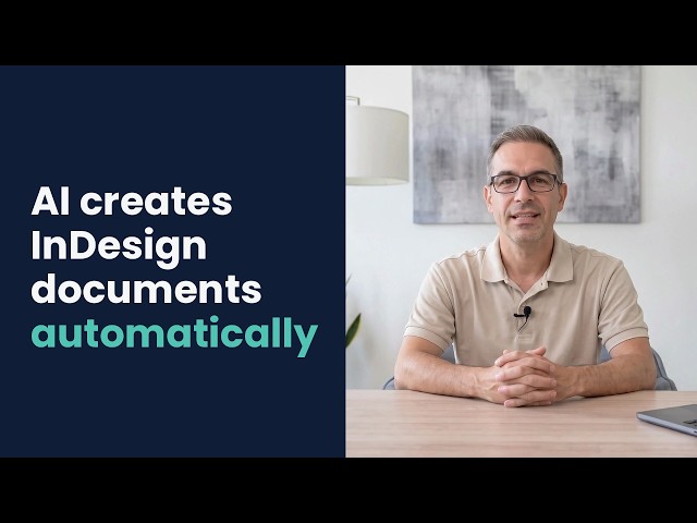 AI creates InDesign documents automatically (Advertisement)