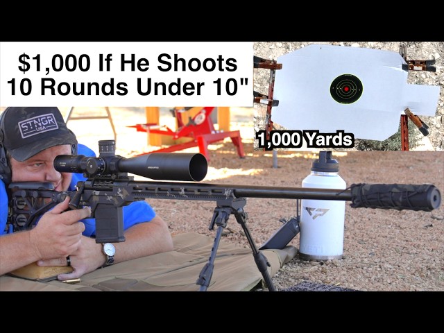 $1,000 If He Shoots 10 Rounds Under 10” At 1,000 Yards - Episode 20