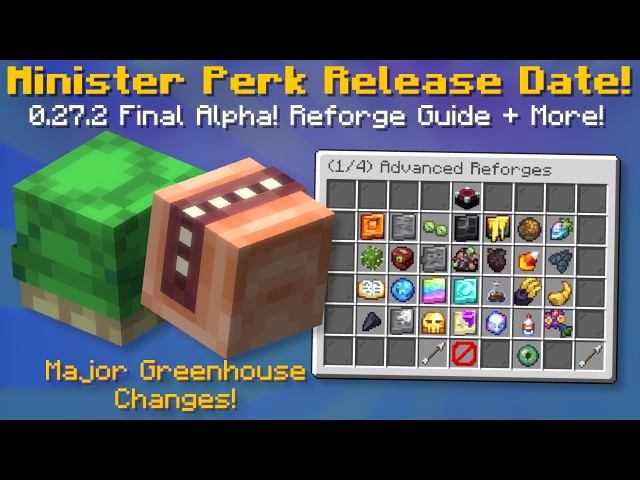 Minister Perk Final Alpha + Release Date! Massive Experimental Changes! (Hypixel Skyblock News)