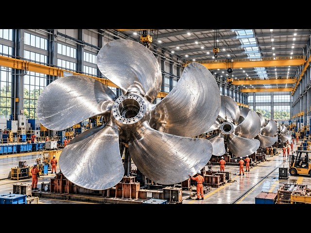 Inside the Mega Factory Building Giant Marine Propellers for the World’s Largest Ships