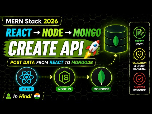 Create API in React JS | Send Form Data & Save in MongoDB | MERN Stack 2026 | CORS | #36