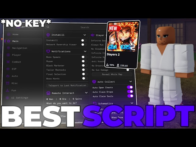 [😈BEST] Slayers 2 Script – *NO KEY* Auto Dungeon, Insta Kill, Auto Farm, Kill Aura & More!