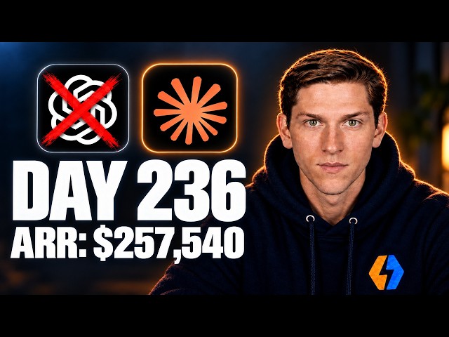 Day 236 – Vibe Coding an App Until I Make $1,000,000 | ARR: $257,540