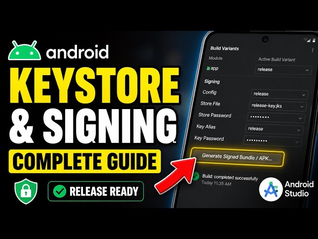 How to activate Android Keystore and signing for release builds - Complete Guide