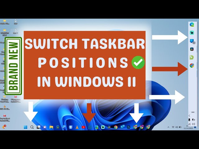 How to Move Taskbar Windows 11 to Any Position (Step By Step guide)