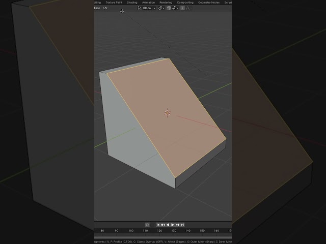 Model Stairs In Blender - Beginner Tutorial || #ytshorts #blender #tutorial