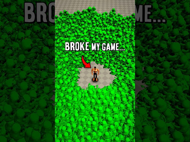 20 000 Enemies BROKE my Game!  #gaming #gamedev