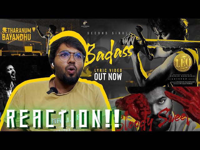 Badass Lyric | REACTION!! | LEO | Thalapathy Vijay | Lokesh Kanagaraj | Anirudh Ravichander