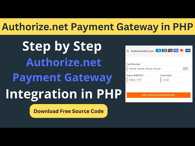Authorize.net Payment Gateway Integration in PHP | Authorize.net Payment Gateway Tutorial Hindi