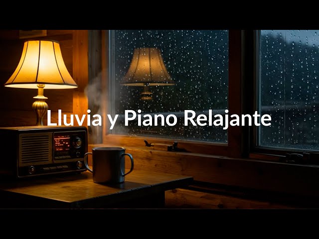 Música Relajante Piano Lluvia Suave y Truenos para Dormir, Aliviar el Estrés - Calmar la Mente