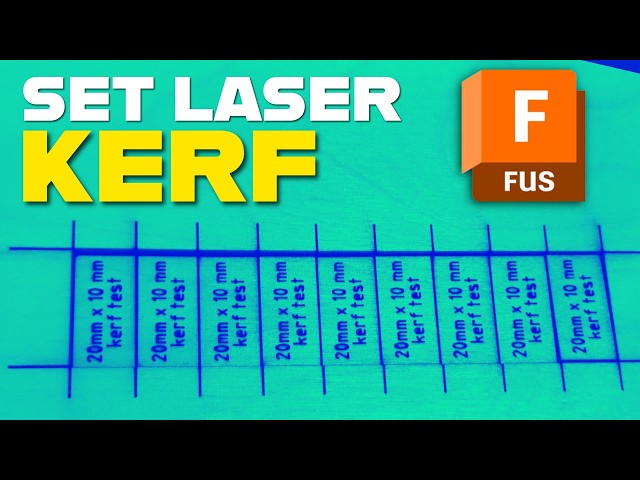Fusion Laser Cutting Setup: Create a Custom Tool + Set Kerf | Updated