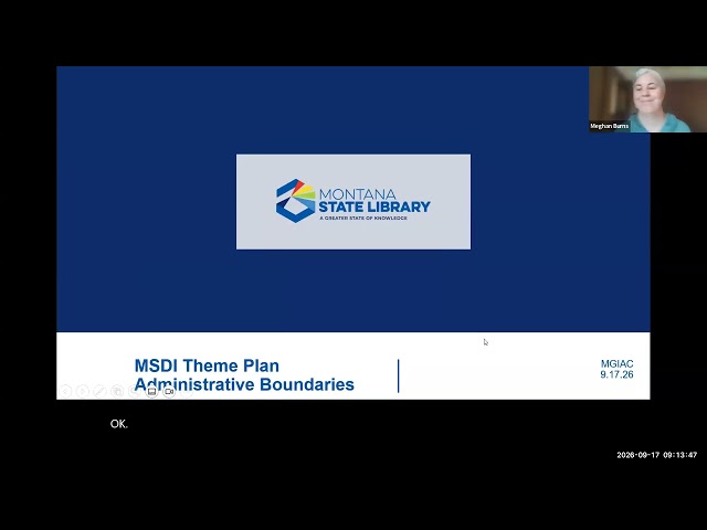Montana Geospatial Information Advisory Council Meeting - September 17, 2026